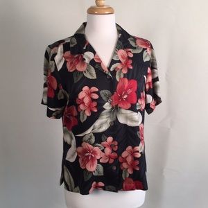 Tommy Bahama Women’s Silk Hawaiian Shirt Size S